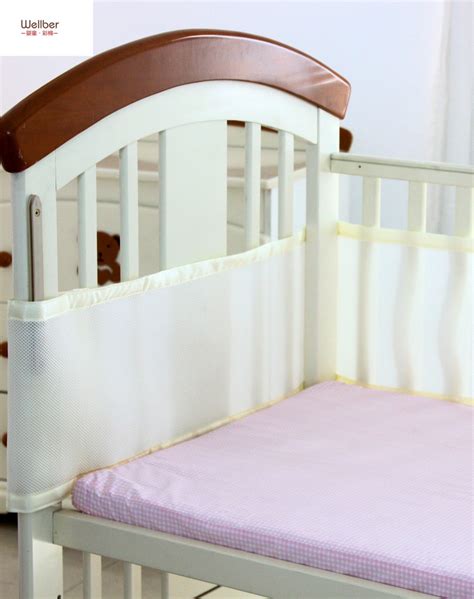 breathable mesh cot bumper